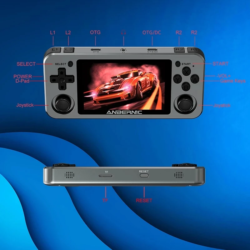 Imagem -06 - Powkiddy Rg351m Console de Videogame Retro Metal Shell Rg351m Módulo Wifi Embutido Console Portátil Rk3326 Handheld Game Console