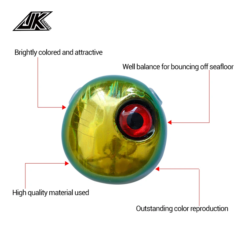 JK New Product 45G / 60g / 80g / 100g / 120g 150G Madai Alliace sliding mold Jig Jig Bait Red Snapper Sea Fishing Bait Boat