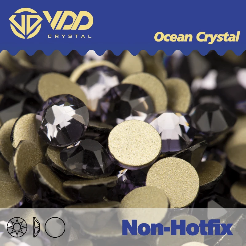 VDD Non Hot Fix 2088 8 große 8 kleine Nail Art Strasssteine Kristall in Blumen Nagelsteine Strasssteine und Dekorationen Diamant DIY