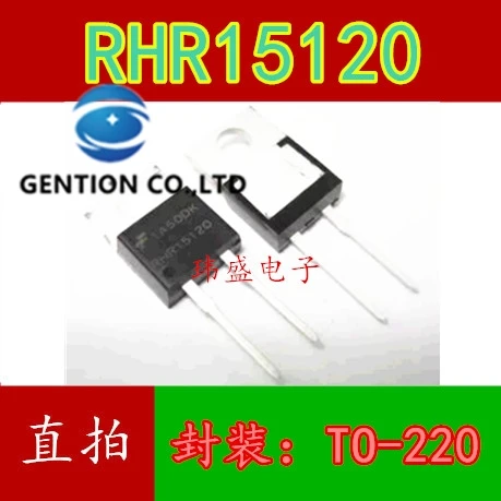 

10PCS RHR15120 RHRP15120 TO 15 a 1200 v-220-2 super fast recovery pipe in stock 100% new and original