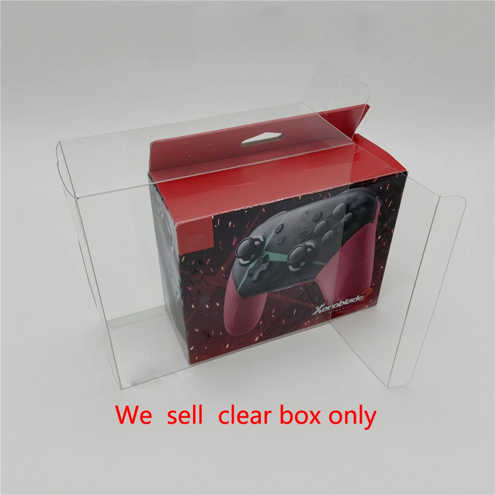 

10PCS High quality PET protective box For SWITCH NS game controller plastic transparent Collection Display Box