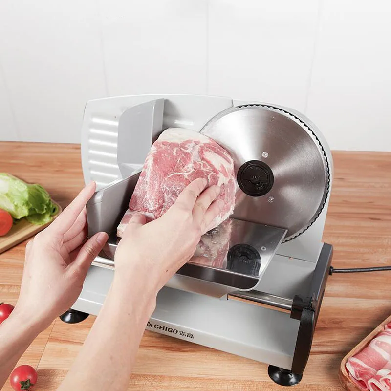 가정용 슬라이서 고기 슬라이서 전기 야채 커터, 소형 양고기 롤 비프 토스트 빵 과일 고기 기계