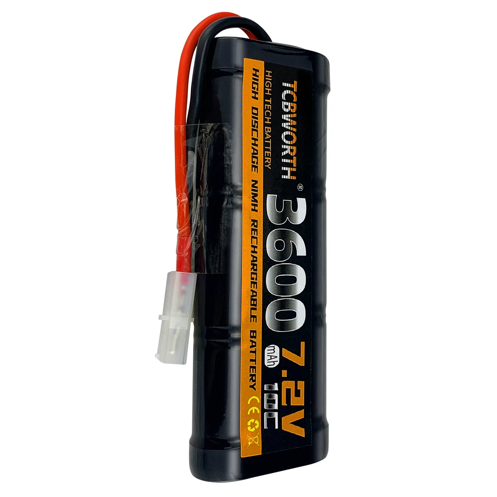 New 7.2V 10C 3600mAh NiMH Replacement RC Battery with Tamiya Discharge Connector for RC Toys Racing Cars Boat Aircraft Free Ship