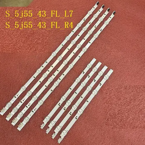 LED 백라이트 스트립, 삼성에 적합한 UE43J5550 UE43J5600 ue43j5502 S_5j55_43_FL_R4 L7 LM41-00117W 00117X BN96-36337A 36336A