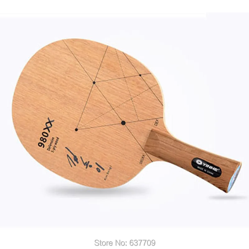 Yinhe ping pong game, original product, made of pure wood, for long pimples, 980xx