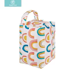 Happyflute Baby Cloth Bags Waterproof Nappy Bags Washable and Reusable Wetbag Fits 5-10Pcs Onesize All In One Diapers