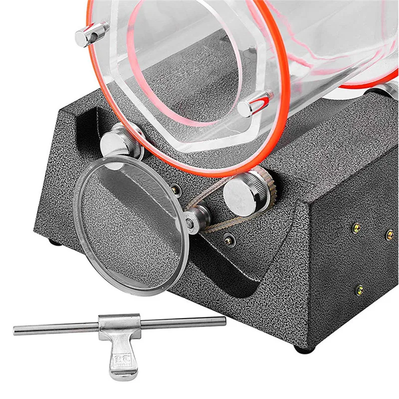 3kg Mini-Rotationspolierer, Trommelpoliermaschine für Schmuck, Steine, Münzen, Metall, Automatischer Trommelpolierer zum Glätten und Polieren – Detail 6