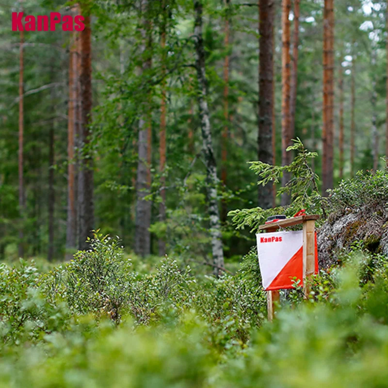 KANPAS Orienteering Marker flag and Punch Set, 10 pezzi di ogni set/bandiera di controllo/marcatore di controllo/punzone/Clip