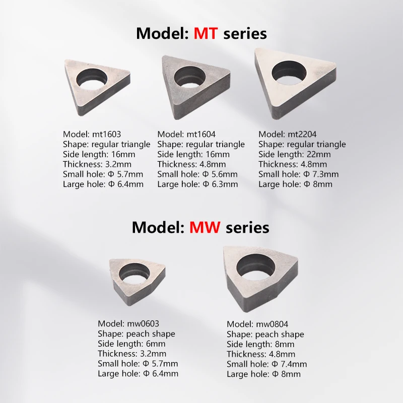 10 Chiếc MW0804/MD1103/MV1603 Tiện Bằng Máy CNC Gia Công Biến Phần Biến Công Cụ Dụng Cụ Đặc Biệt Miếng Lót