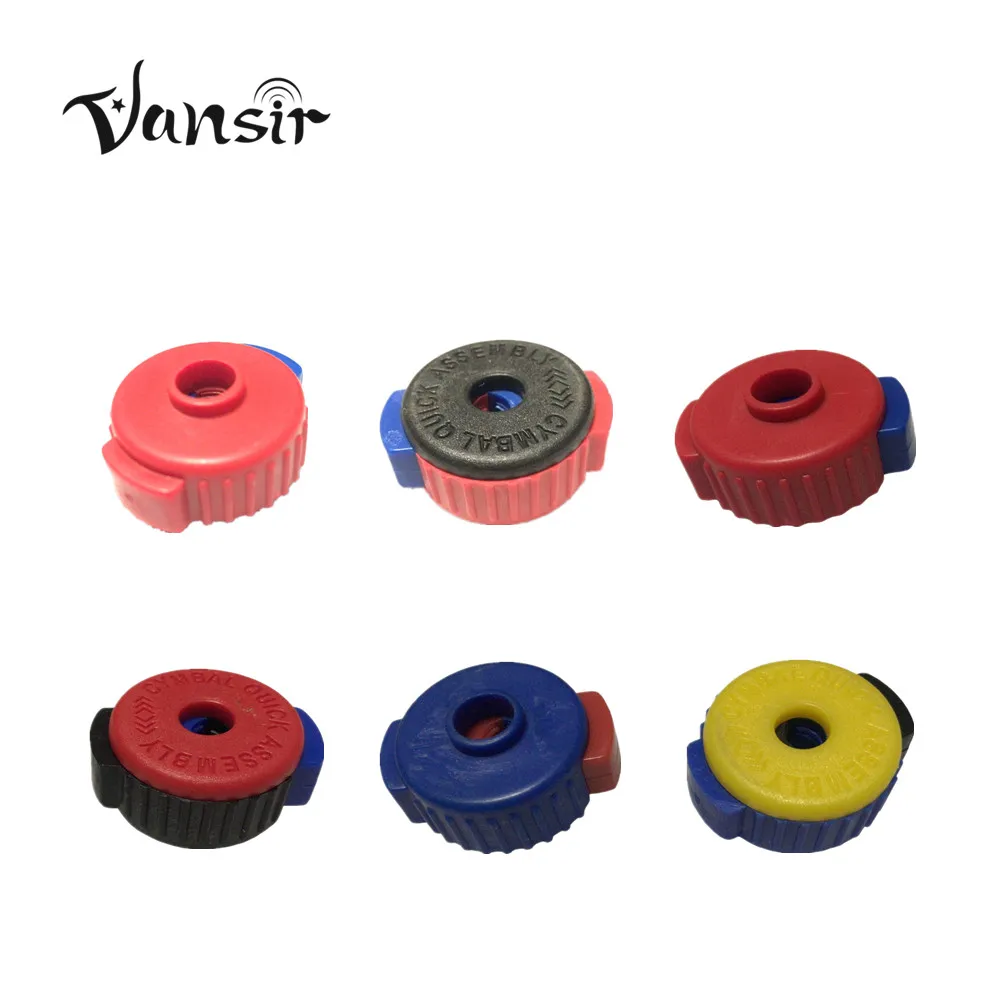 Vansir Cymbal Quick Assembly 10 Pcs Good Quality Cymbal Lock Quick Set for Drum Set Varieties of Colors