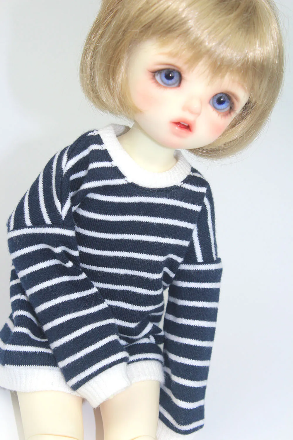 Doll clothes Striped T-shirt, sweater pullover for 27-30cm 1/6 BJD YOSD MYOU doll accessories