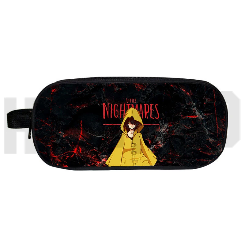 2021 Game Little Nightmares 2 Pencil case Women Cosmetic Bags Waist Packs Children Cartoon Pen Box Unisex Waterproof Storage Bag