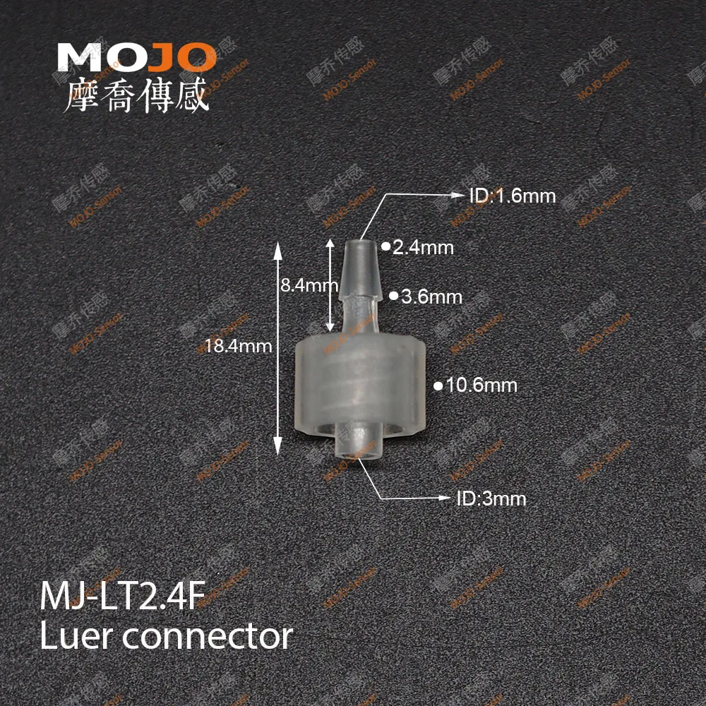 신제품 루어 테이퍼 외부 나사-내부 나사 조인트 유니온 OD:1.6-6.4mm PP 재질 파이프 조인트 100sets/pack