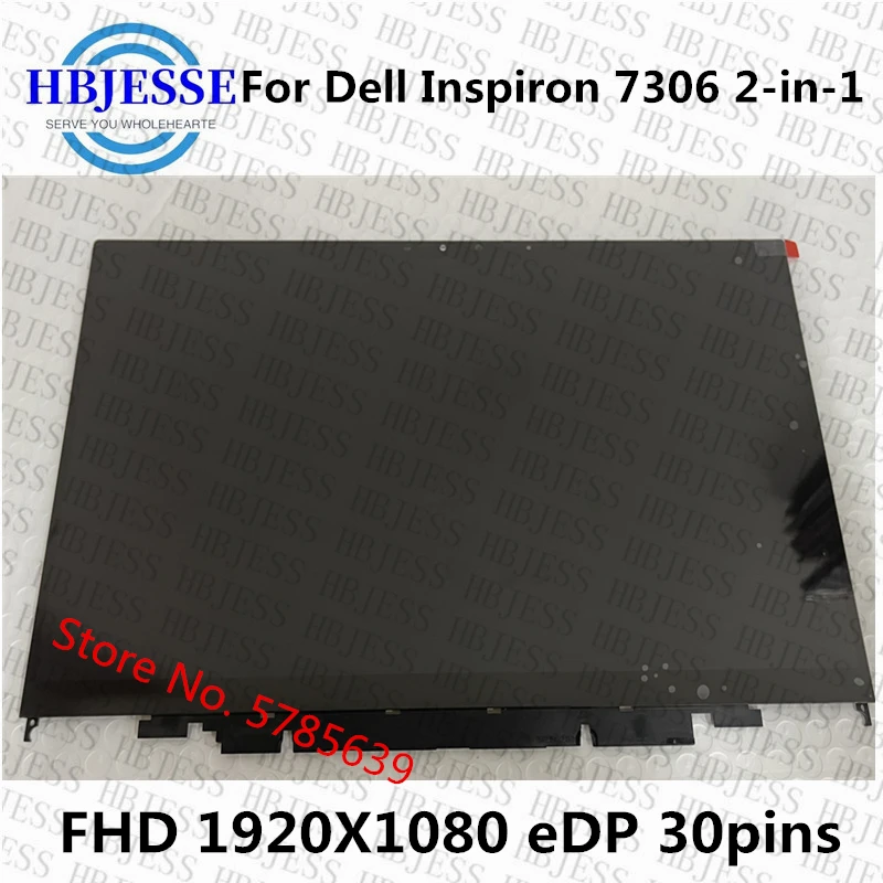 

Original Laptop Panel LED Touch Screen Digitizer Replacement Assembly 13.3" For Dell Inspiron 7306 2-in-1 P125G P125G002