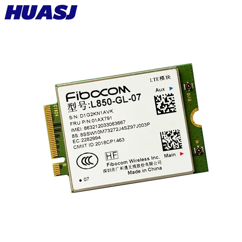 4G LTE Wireless Fibocom L850-GL M.2 Card For Lenovo Thinkpad T495s P53 P43s T14 P14s T15 T14s X13 P15s  L14 L15 01AX792