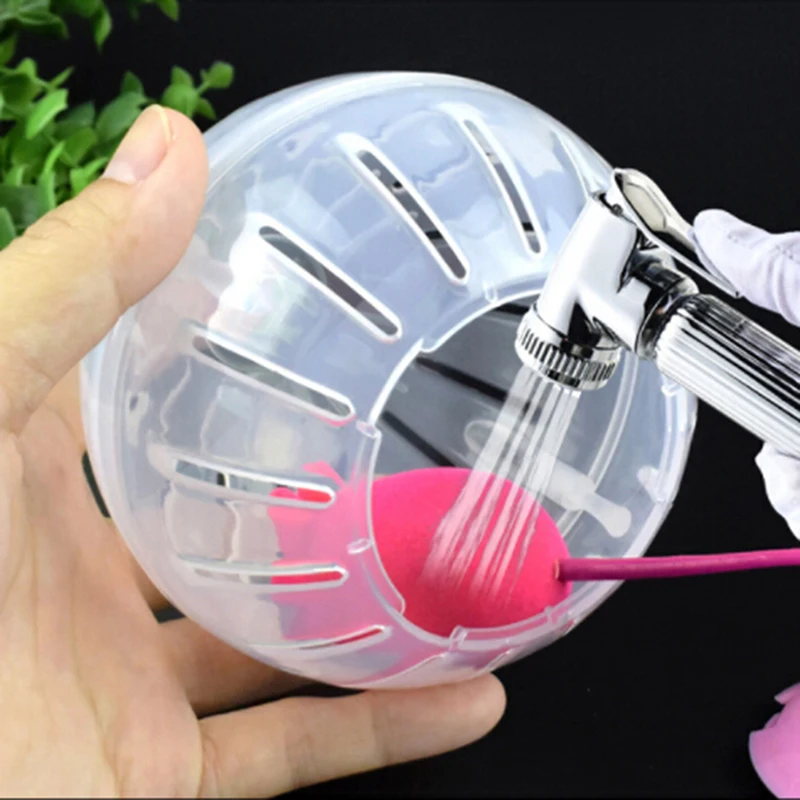 1 pz palla trasparente traspirante senza staffa criceto animali domestici prodotto piccola palla da corsa 2 colori plastica adatta per piccoli animali domestici giocattolo