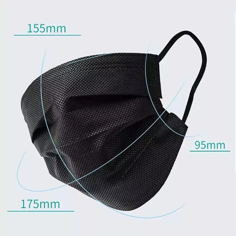 50-200pcs Disposable Mask Earloop Pink Black Mouth Mask 3 Layers Meltblown Non-Woven filter safe Breathable Face Mask Fast Ships