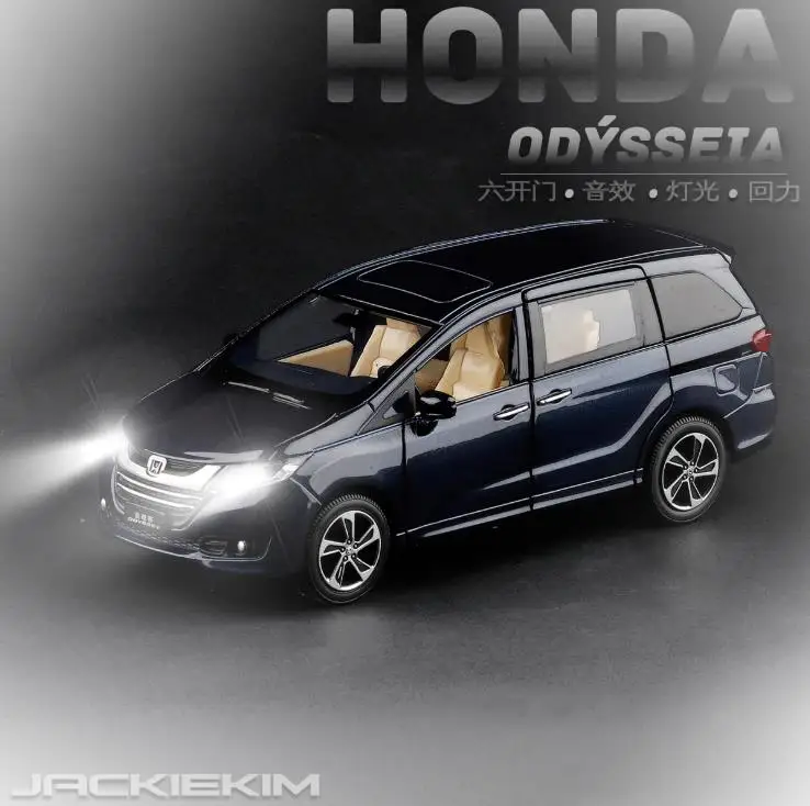 honda odyssey toy car  Diecast Metal Model CAR Toys for kids children Sound Lighting Pull Back gifts collection hobby