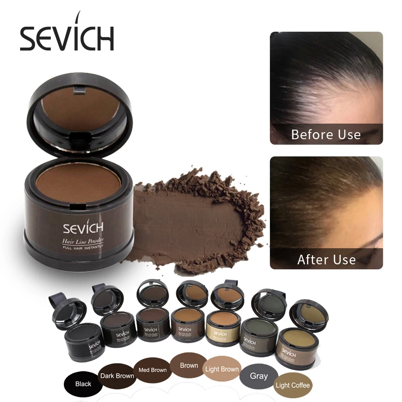 Sevich Volumizing Hair Fluffy Powder istantaneamente Black Root Cover Up Natural Hair Filling Hair Line Shadow Powder Hair Concealer