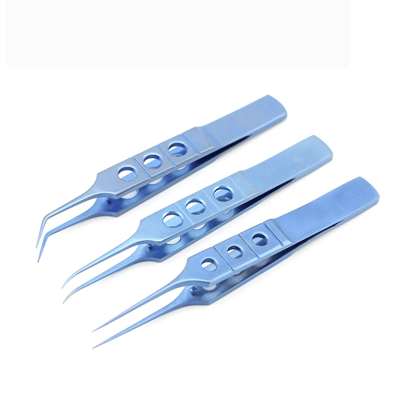 Ophthalmology Microsurgery Tweezers Fat Tweezers Stainless Steel Double Eyelid Plastic Surgery Instruments Tweezers Platform