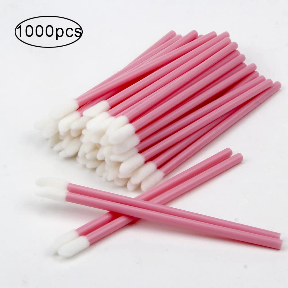 

500/1000Pcs/Set Disposable Lip Brush Lipstick Gloss Wands Applicator Makeup Tool Cosmetic Brushes Eyelash Eyebrow Accessories