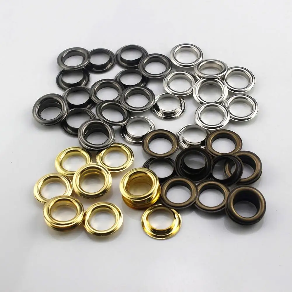 100sets 14mm Brass Eyelet with Washer 1200# Leather Craft Repair Grommet Round Eye Rings For Shoes Bag Clothing Leather Belt Hat