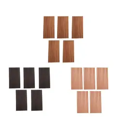 Set of 5pcs Guitar Wood Headplate Head Veneer Decor Guitar Shell Sheet Headplate Replacement Guitar Tool Parts Accs