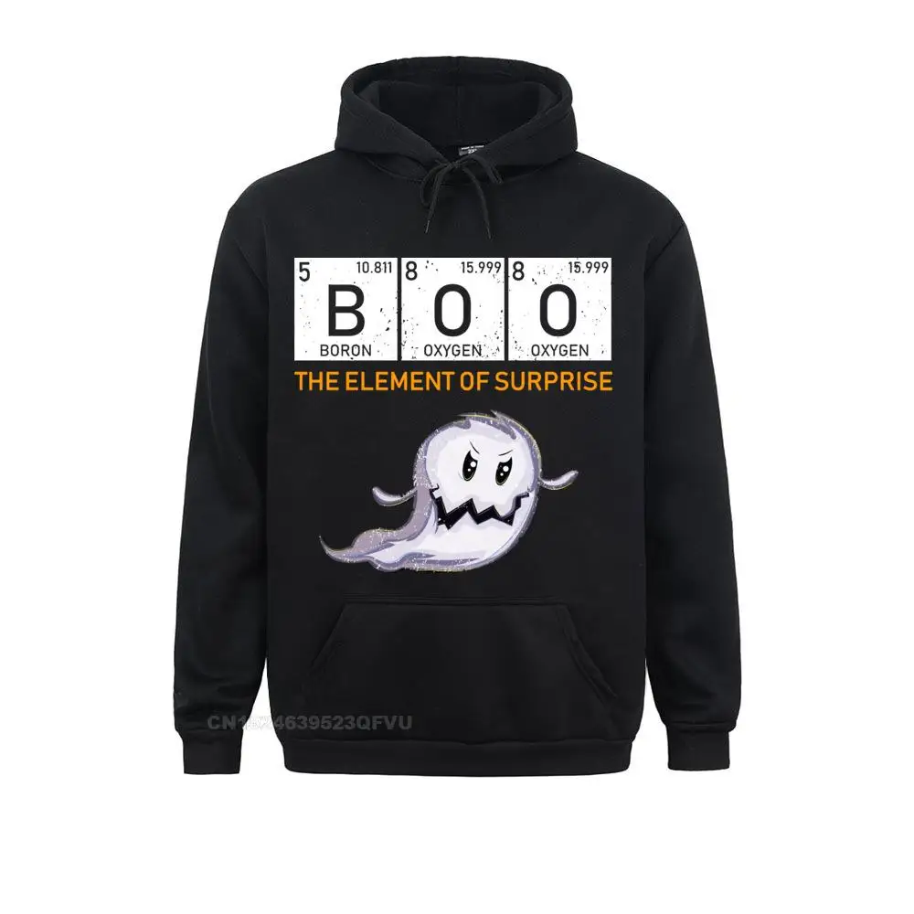 Print Sweasweater Mannen Grappige Halloween Het Element Van Verrassing Boo Mannen Trui Hoodie Chemische Periodieke Tafel Wetenschap Geek