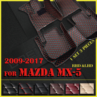 Car floor mats for Mazda MX-5 2009 2010 2011 2012 2013 2014 2015 2016 2017 Custom auto foot Pads automobile carpet cover