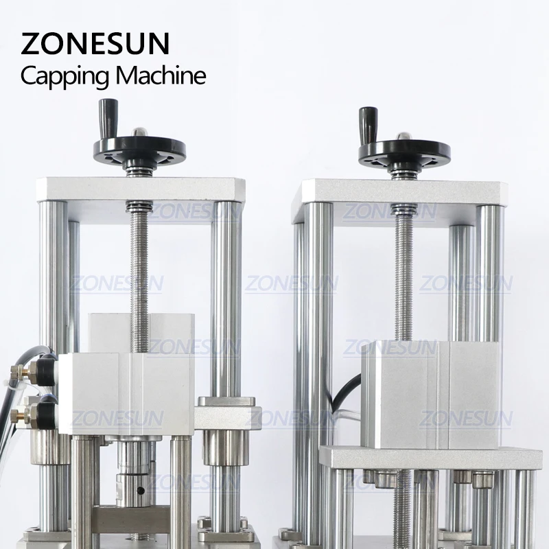 ZONESUN ZS-YG09อัตโนมัติน้ำหอม Sprayer หมวกมีโครงการติดปลอกขวด Crimping เครื่อง Capping