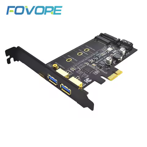 2x USB 3.0 &amp; Type-c M.2 PCI-e Adapter M2 SSD SATA B Key to PCIe 3.0 Controller Converter Riser Card for 2280 2260 2242 2230 NGFF
