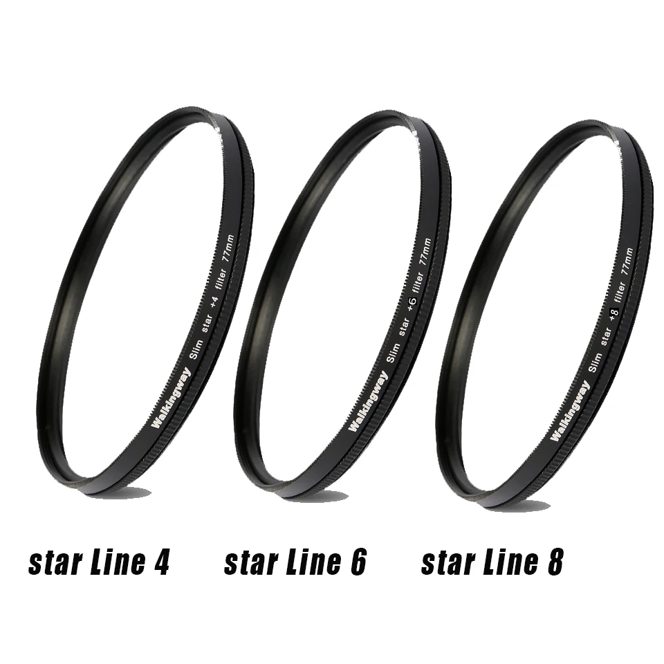 Walkingway Sterne Filter Objektiv 52mm 62mm 67mm 72mm 77mm 82mm Stern Kamera Objektiv Filter für DSLR sony/canon/nikon Foto Photograpy