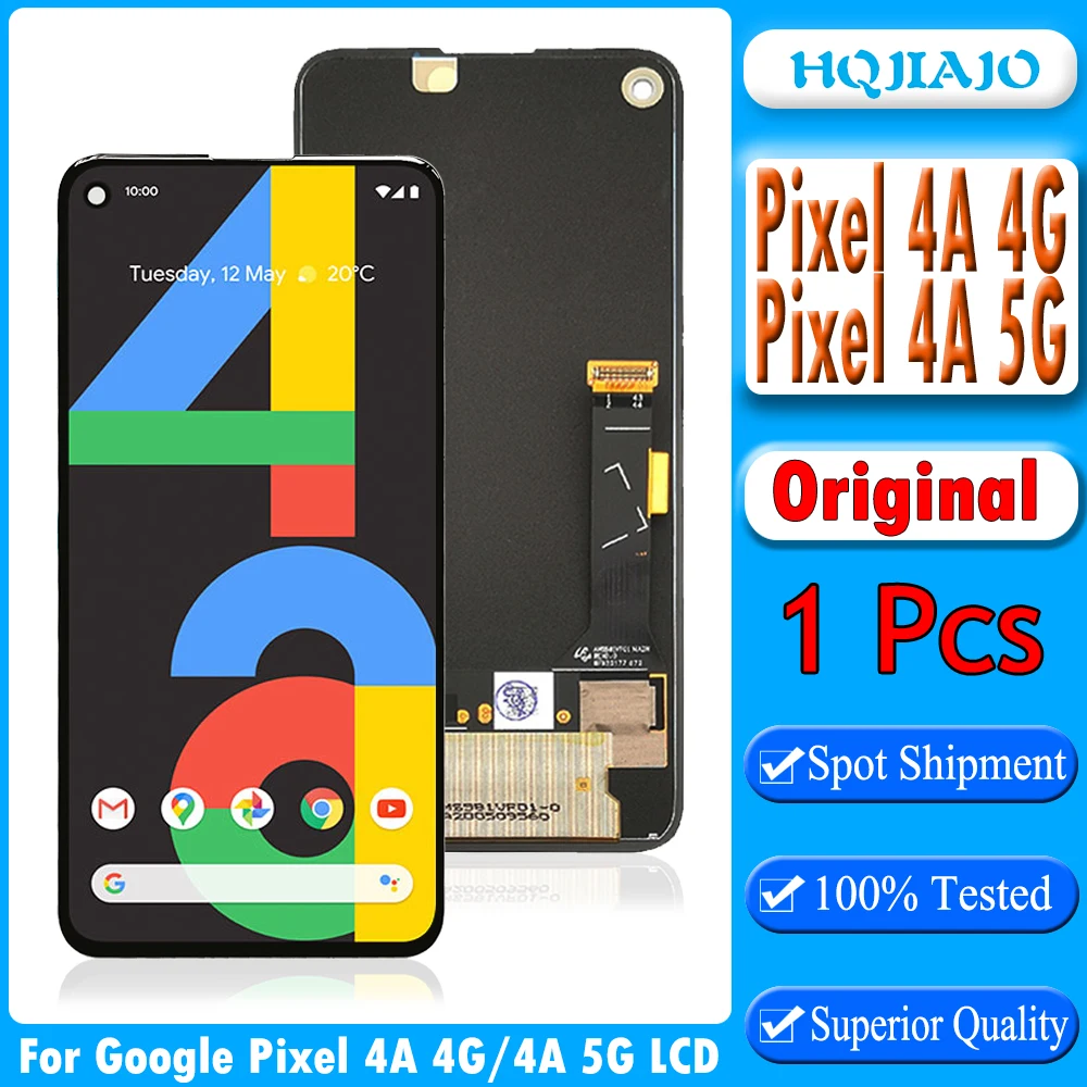 オリジナル 5.81 インチ Google ピクセル 4A 4G 液晶ディスプレイ