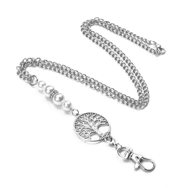 Life Tree Badge Lanyards with ID Holder Keychain Necklace Pear for Teachers Nurses Mothers Gifts