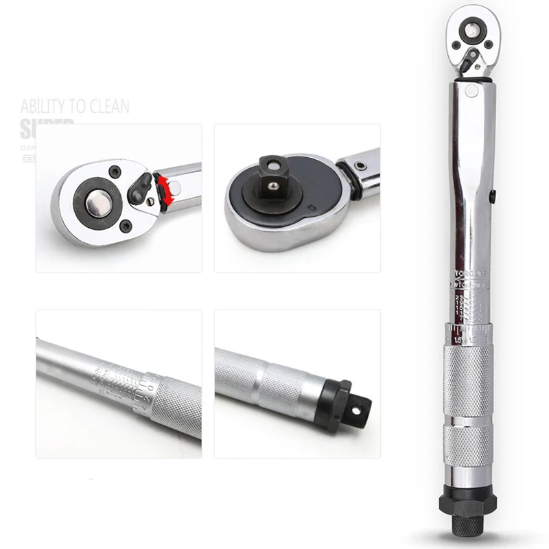 1/4 Quick Off Torque Wrench Square Drive 5-25NM Two-Way Precise Ratchet Wrench Repair Spanner Key Hand Tools Spanner