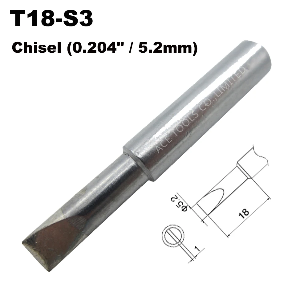 T18-S3 Soldering Tip Screwdriver 5.2mm 0.204