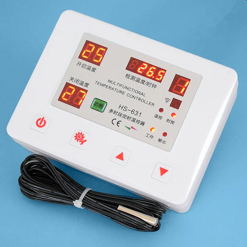 631 Multi-period Timing Thermostat Intelligent Temperature Control Instrument Multi-period Timer for Breeding Incubation