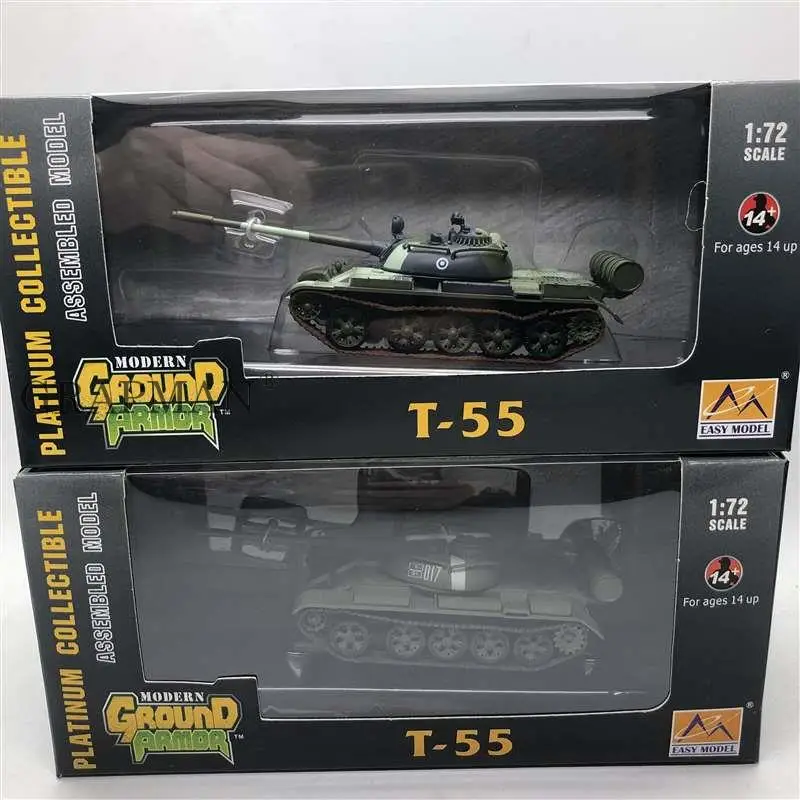 1/72 WWII USSR T-55 Tank Soviet Union Army Tank Finished Model Easymodel Toy