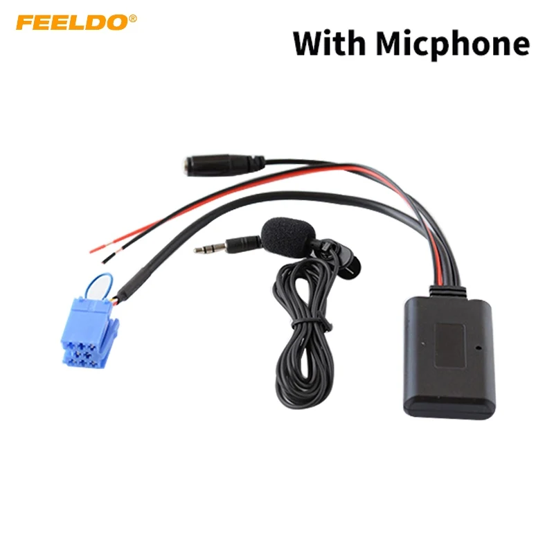 

FEELDO Car Aux-in Wireless Bluetooth Adapter Module Audio Receiver for Mercedes Smart 450 CD/DVD Host AUX Cable #HQ6429