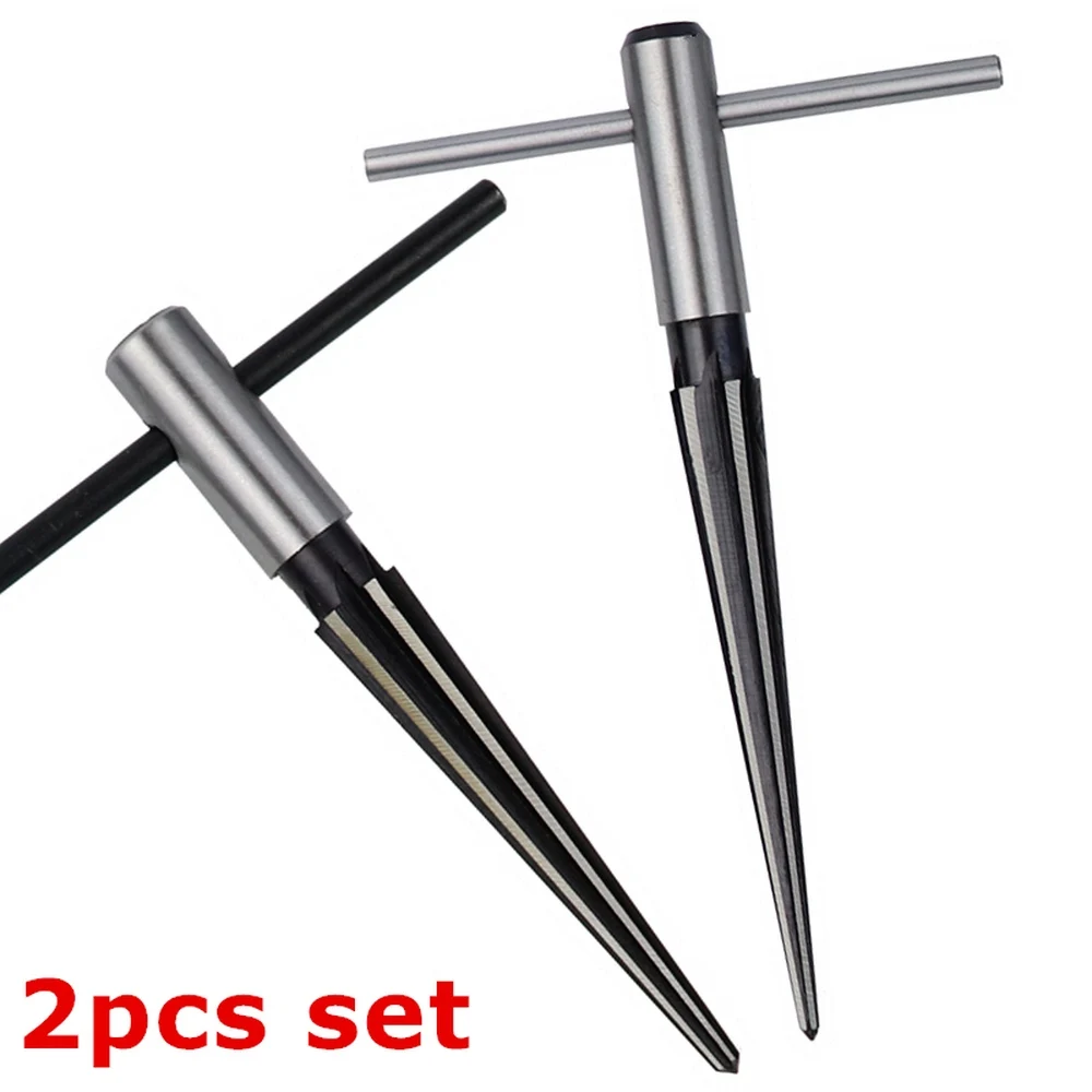 Taper Alesatore 3-13 millimetri e 5-16 millimetri A Mano In Metallo Alesatore Sbavatura Ingrandire Spille Foro Tenuto In Mano Alesatore per Legno Metallo Plastica Utensili di Foratura