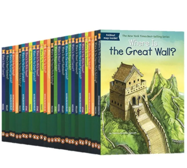 30 Books/Set Where Is Children's English Popular Science World Geographical And Historical Sites Book Early Education Learning