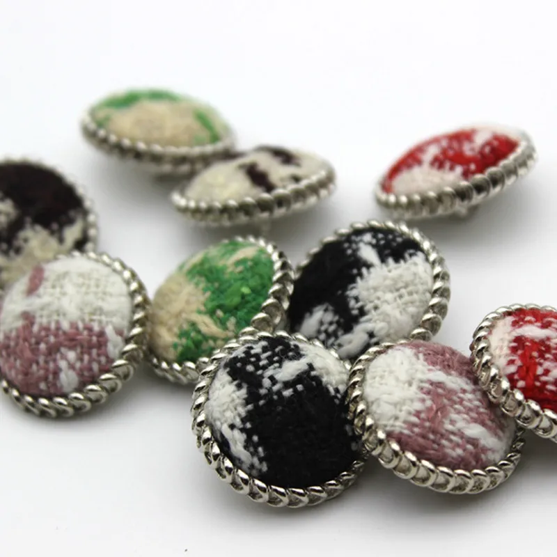 2pcs/lot Metal Cloth Button Cardigan Jacket Decoration Material DIY Clothing Accessories YS201015-2