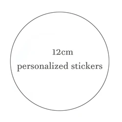 20pcs 12cm round Stickers Customized personalized stickers