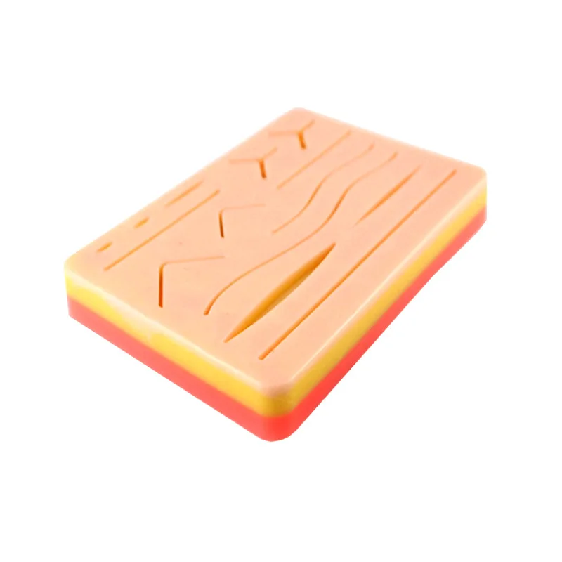 

Traumatic Skin Suture Training model Pad with Wound silicone suture Practice pad Teaching equipment