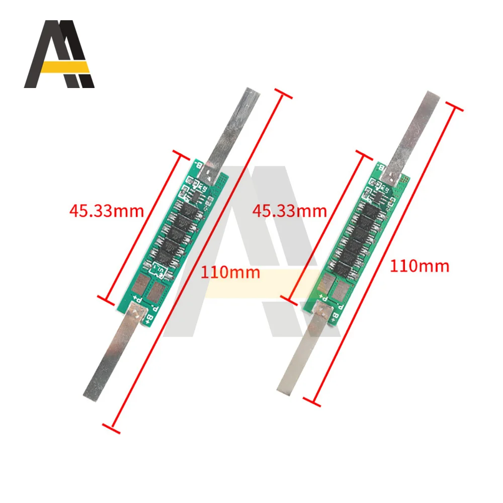 BMS Protection Board For 1S 3.7V 18650 Li-Ion Lithium Battery 2/3/4.5/6/7.5/9A 1-6 MOS Over Charge Board With Solder Belt #24606