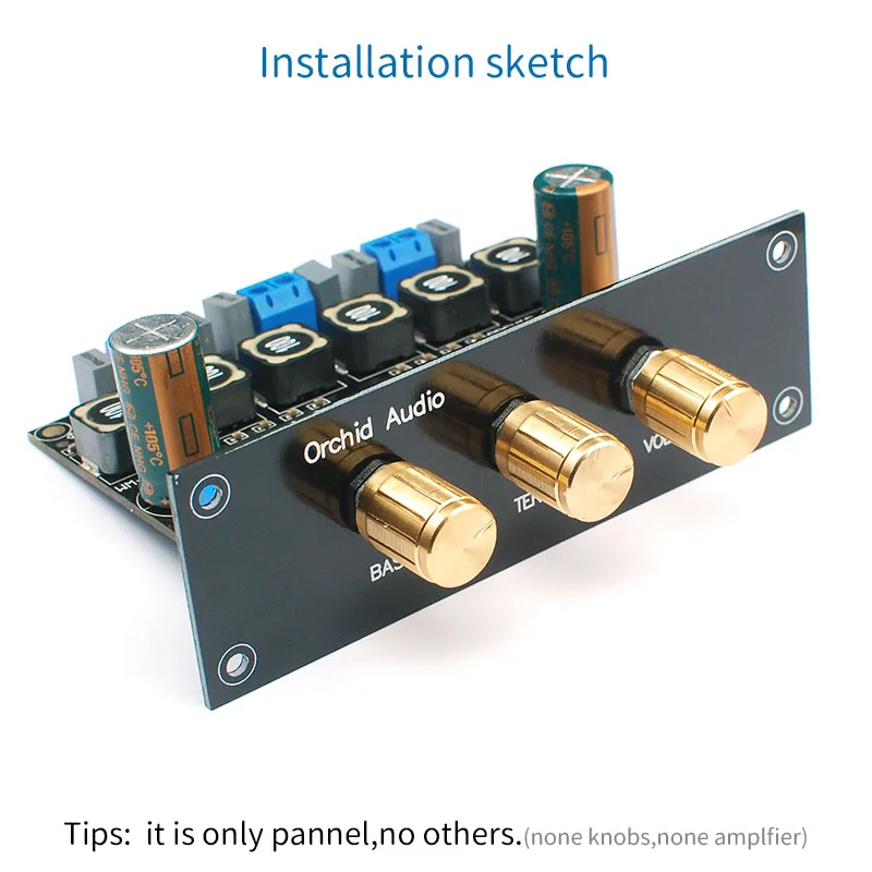 Panel of Amplifier Board Sheel Box Chassis Panel DIY Audio Sytem For TPA3116 External Panel WM-034GT_P