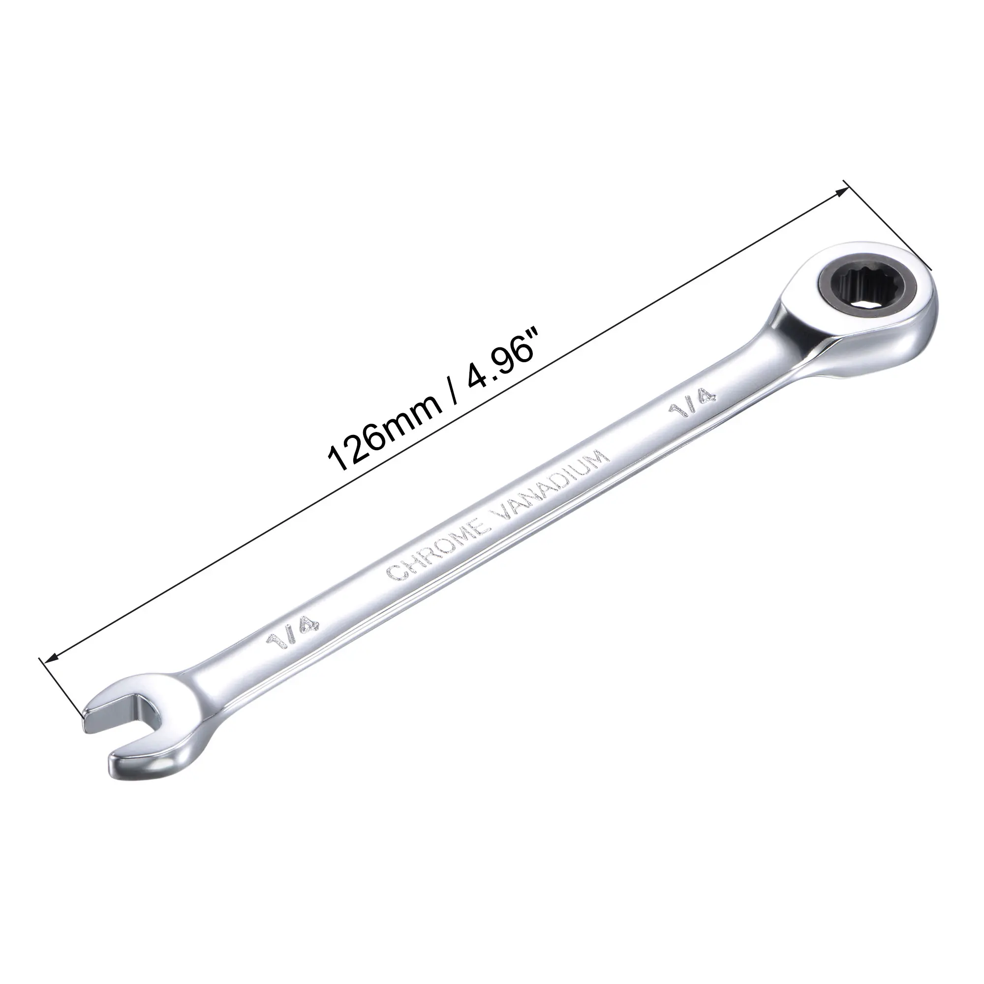 Uxcell Combination Ratchet Wrench with Keys Gear Ring Reversible Wrench Spanner Car Auto Repair Hand Tool HRC 43-48