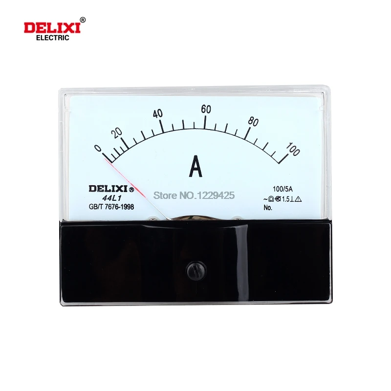 DELIXI 44L1 Needle Type Mechanical AC Current Panel Meter Ammeter Voltmeter Voltage Meter Hertz Meter