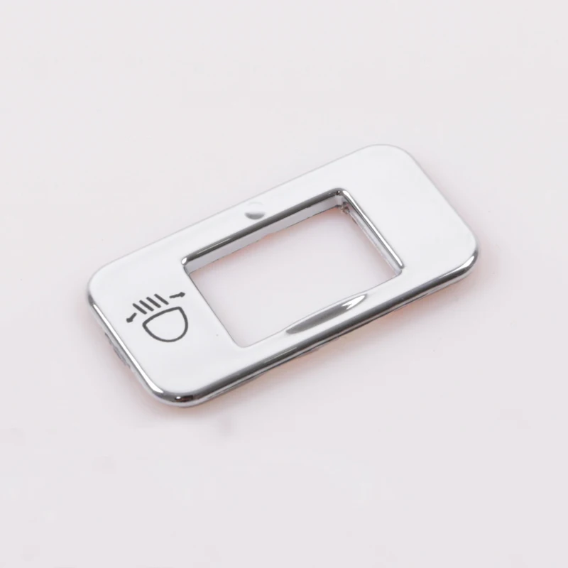A Little Change ABS Car Lights Chrome Adjust Switch Sticker Headlight Adjust Switch Decoration Trim for Peugeot 208 2008 3008