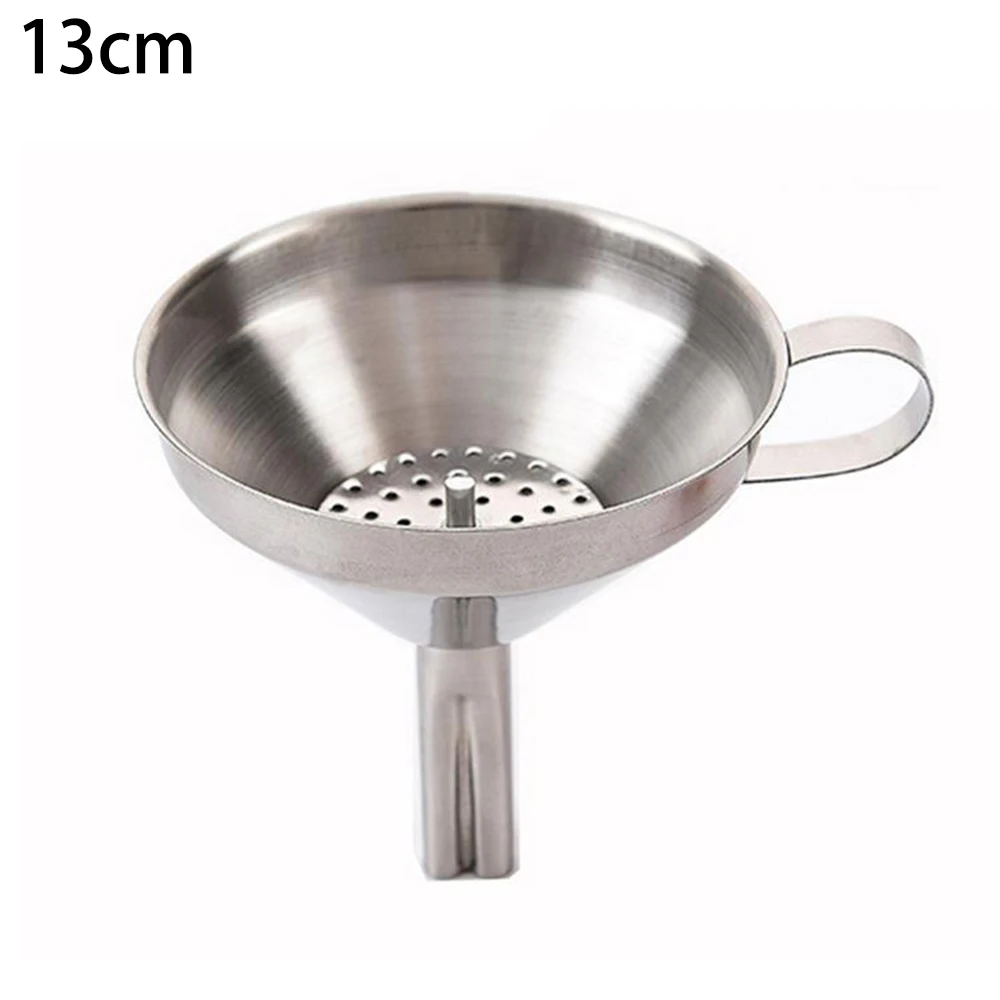 

Kitchen Funnel Large Stainless Steel Pouring Funnel With Removable Filter For Dispensing Essential Oils Without Spilling Gadget